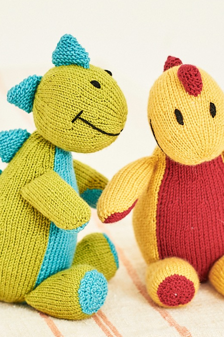 Stylecraft 9853 Dinosaur Toy, Hat and Mittens