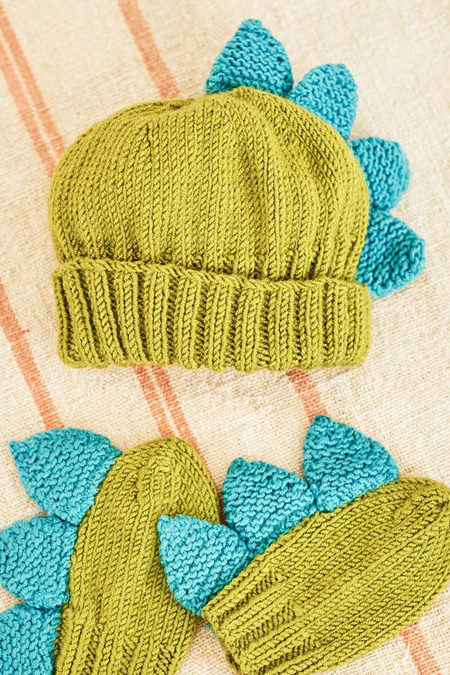 Stylecraft 9853 Dinosaur Toy, Hat and Mittens