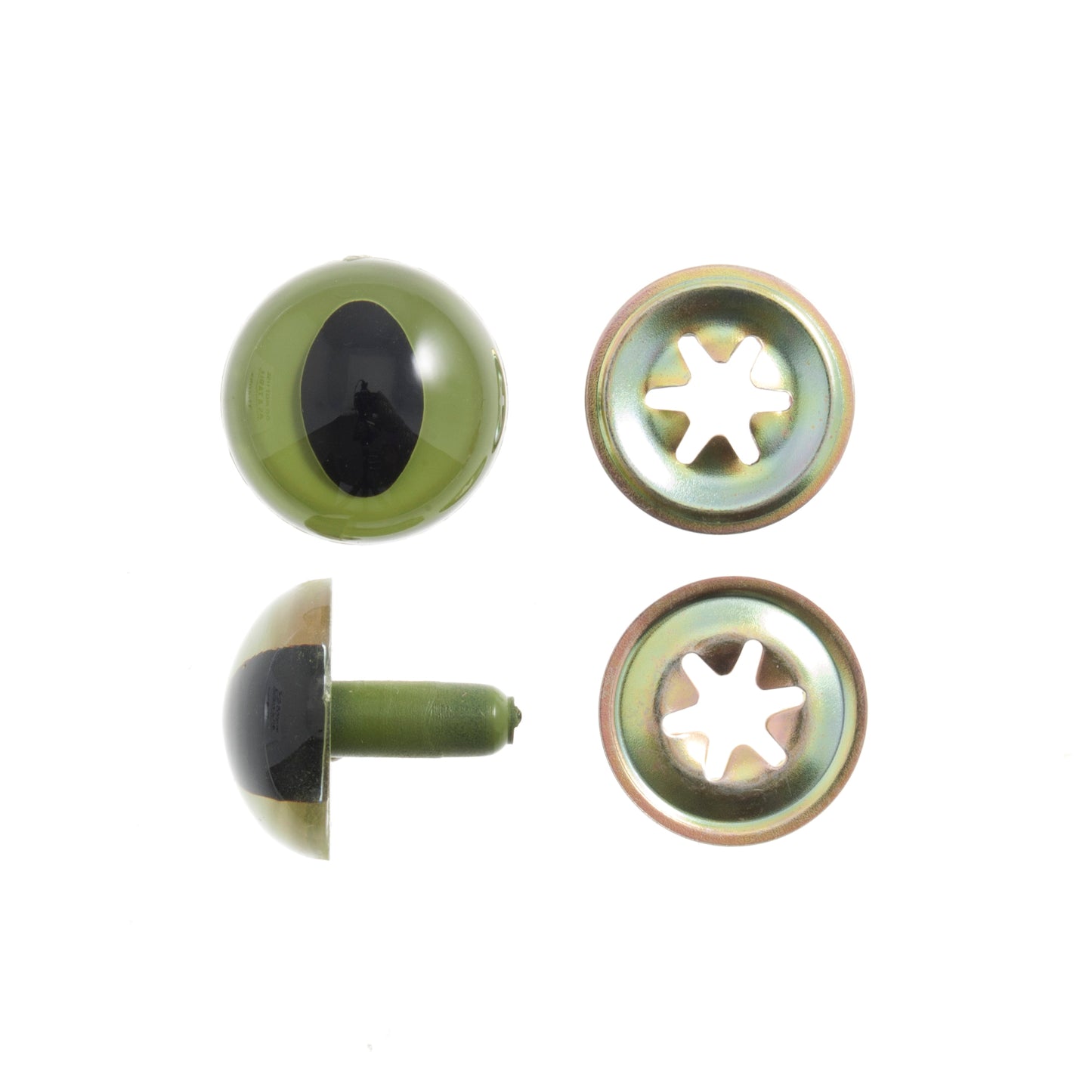 Cat Toy Eyes - Green Safety 12mm