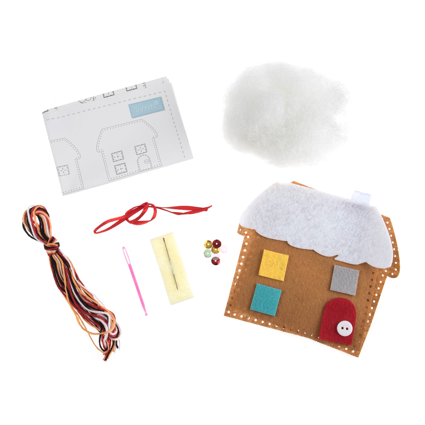 Felt Decoration Kit - Gingerbread House