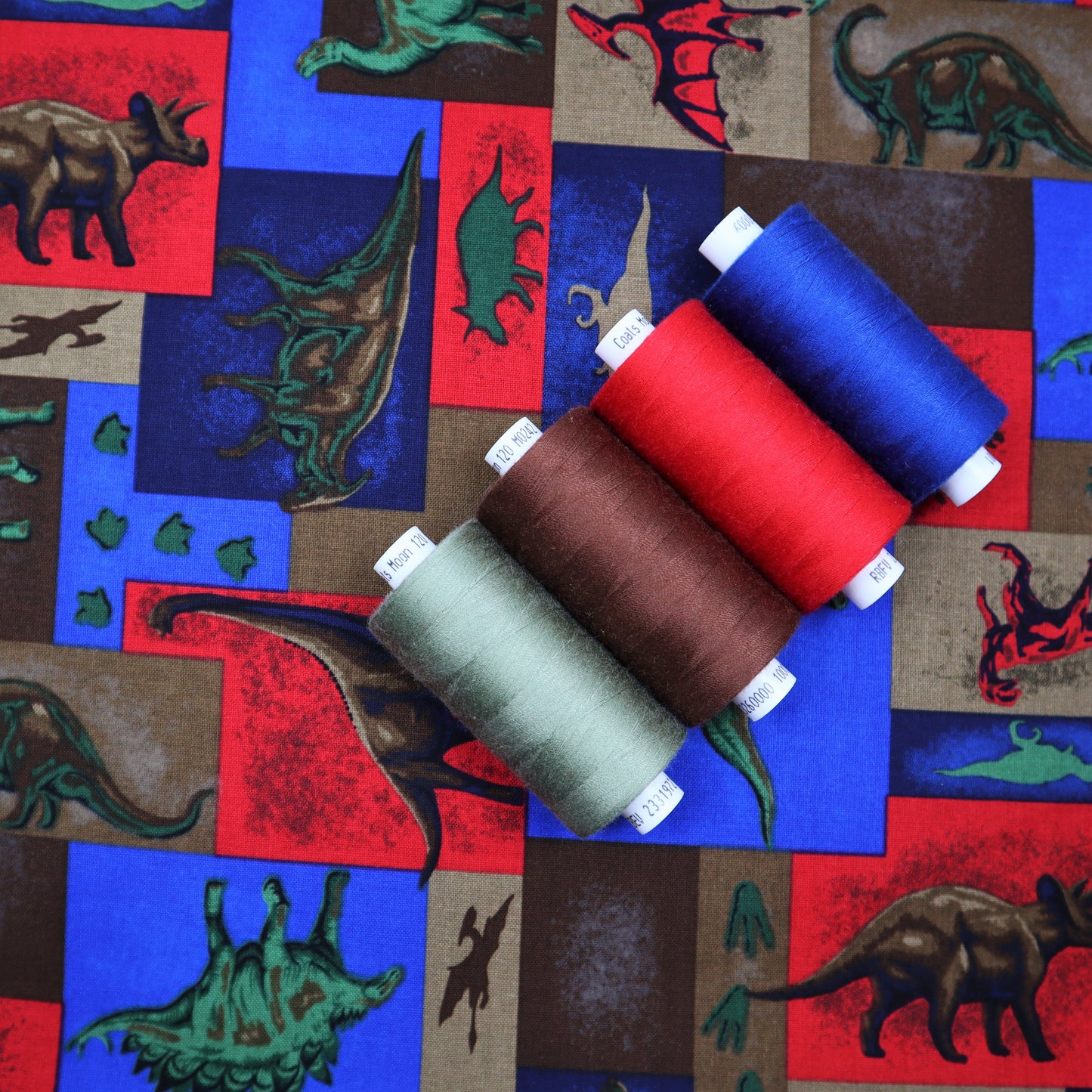 100% Cotton in Dino Print