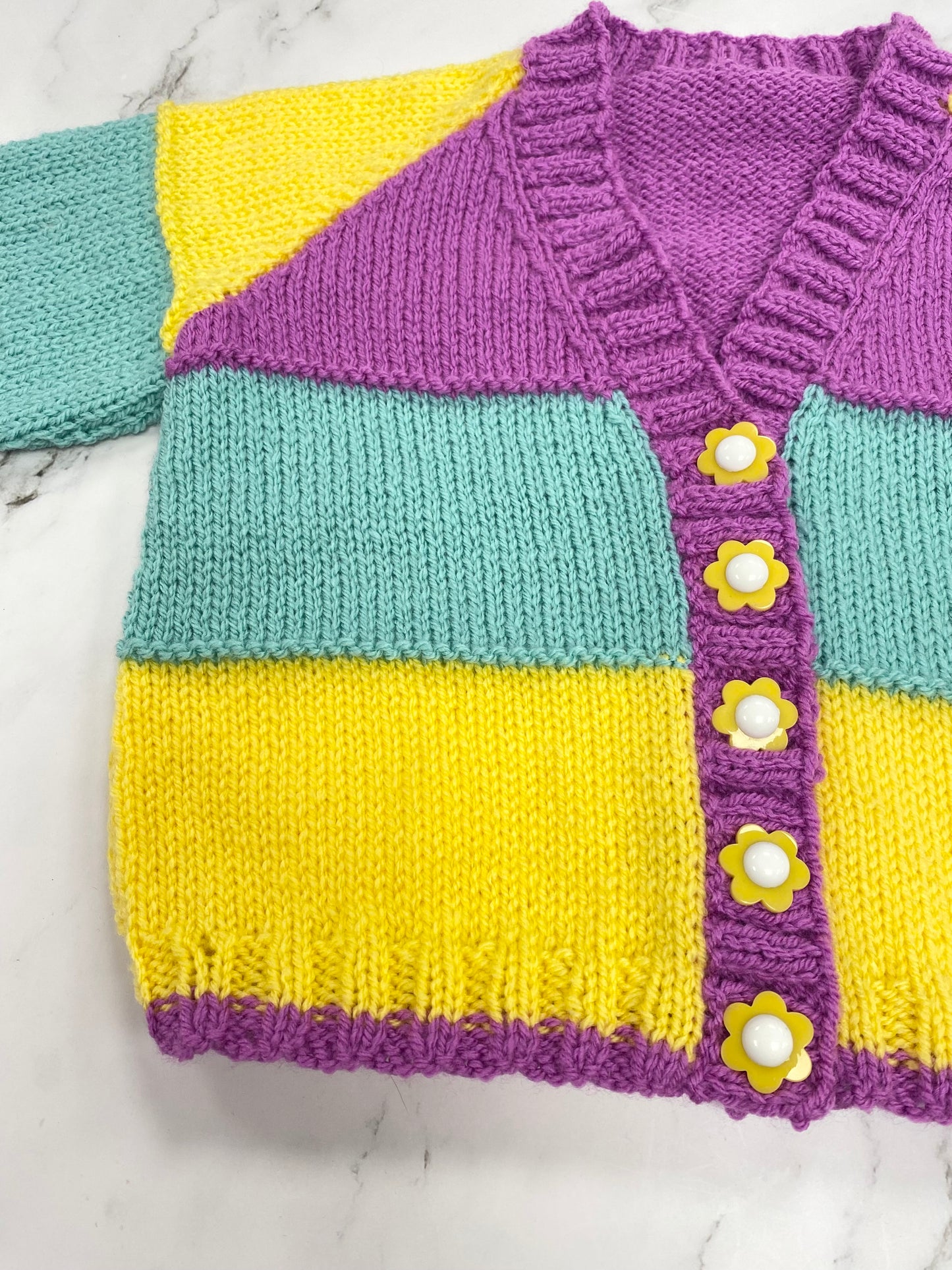 Hand Knitted Cardigan Age 1-2 Years