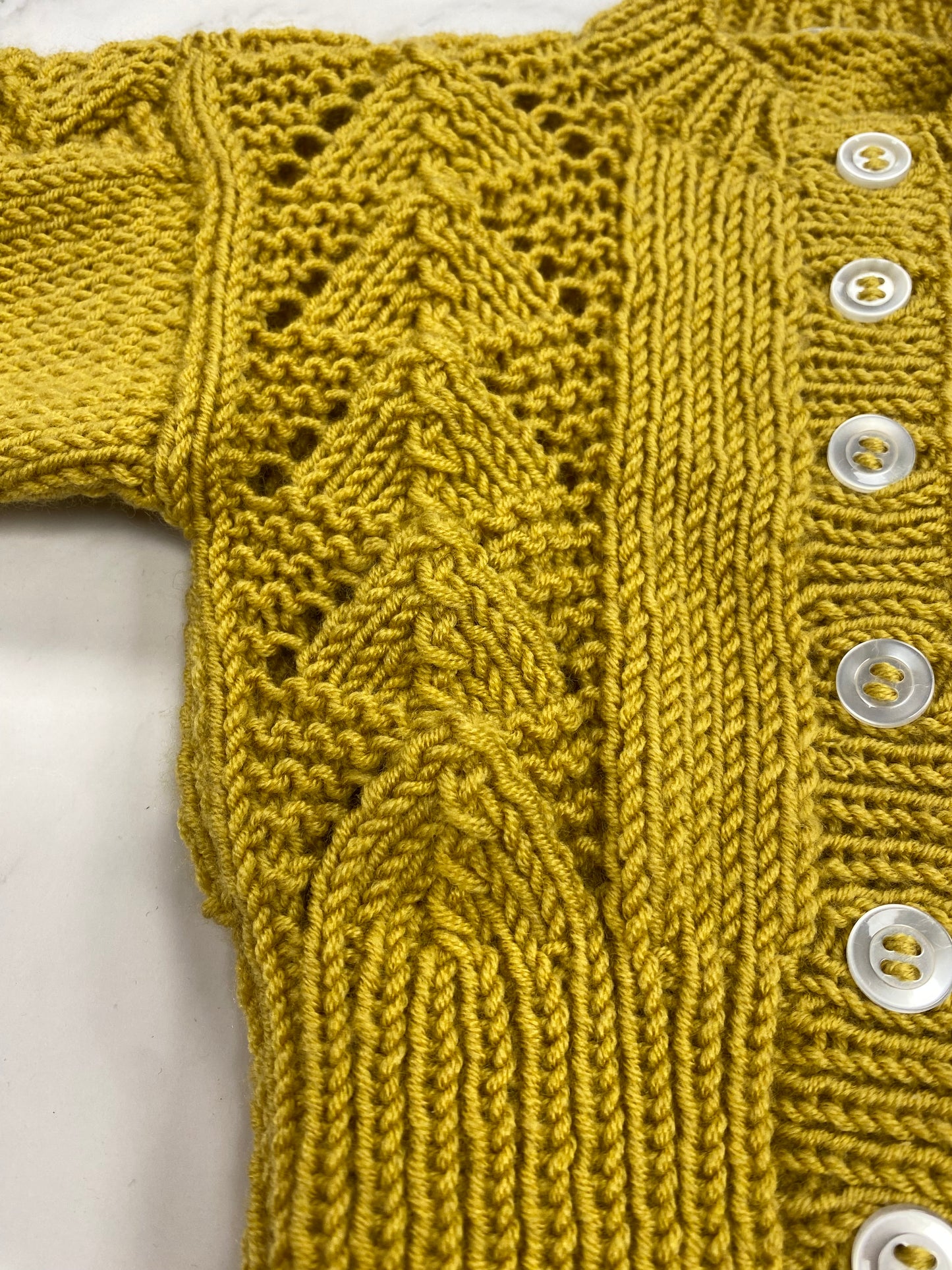 Hand Knitted Cardigan Age 3-6 Months