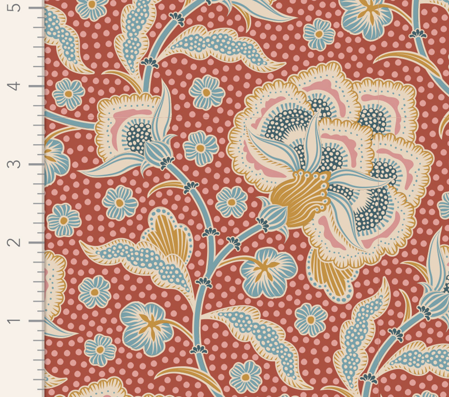 100% Cotton by TILDA Hometown - Eden - Rust