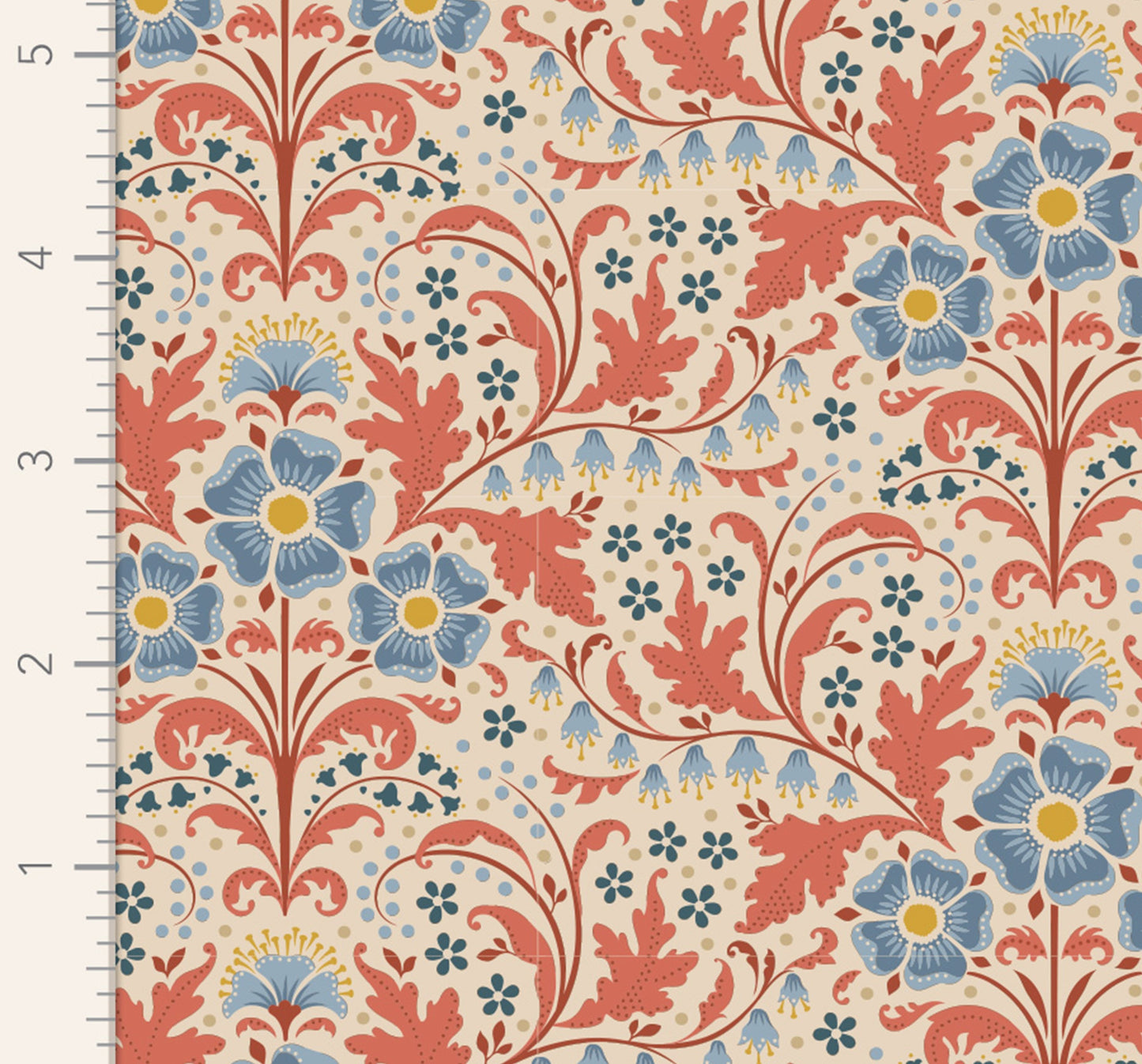100% Cotton by TILDA Hometown - Elanora - Rust