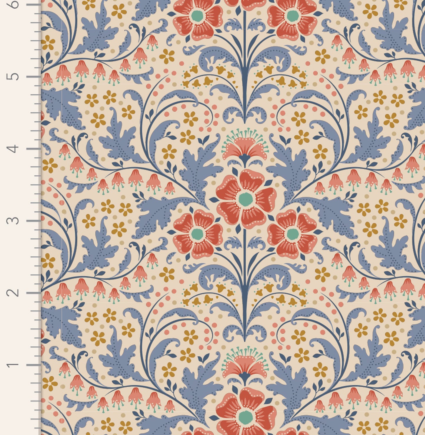 100% Cotton by TILDA Hometown - Elanora - Blue