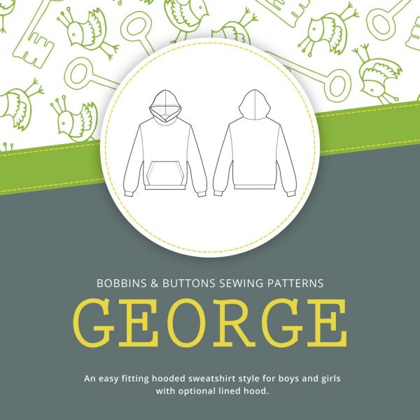 Hooded Sweatshirt Pattern - George From Bobbins and Buttons
