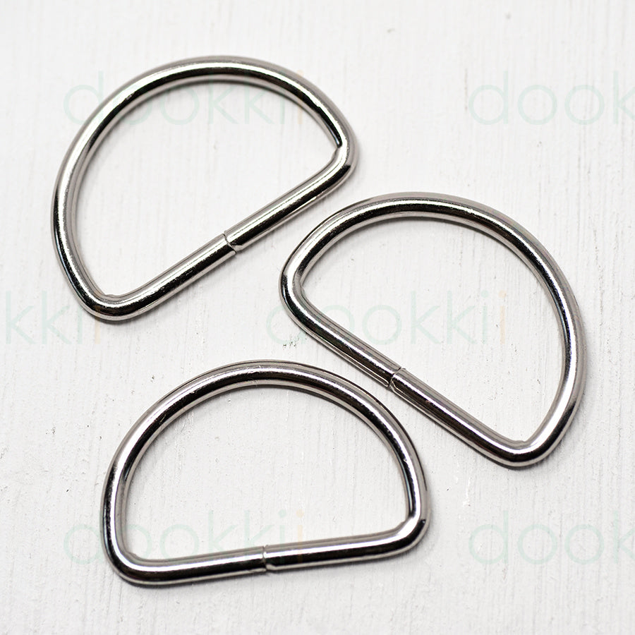 32mm D-ring Silver