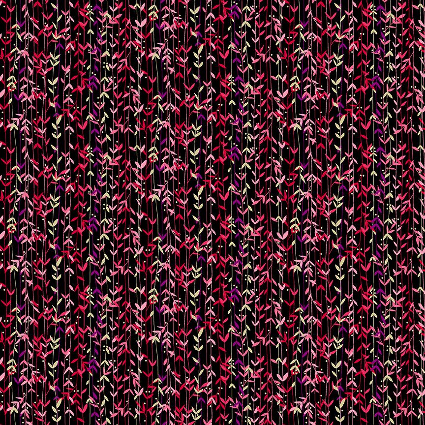 100% Cotton Leaf Stripe From The Hikari Collection by Makower