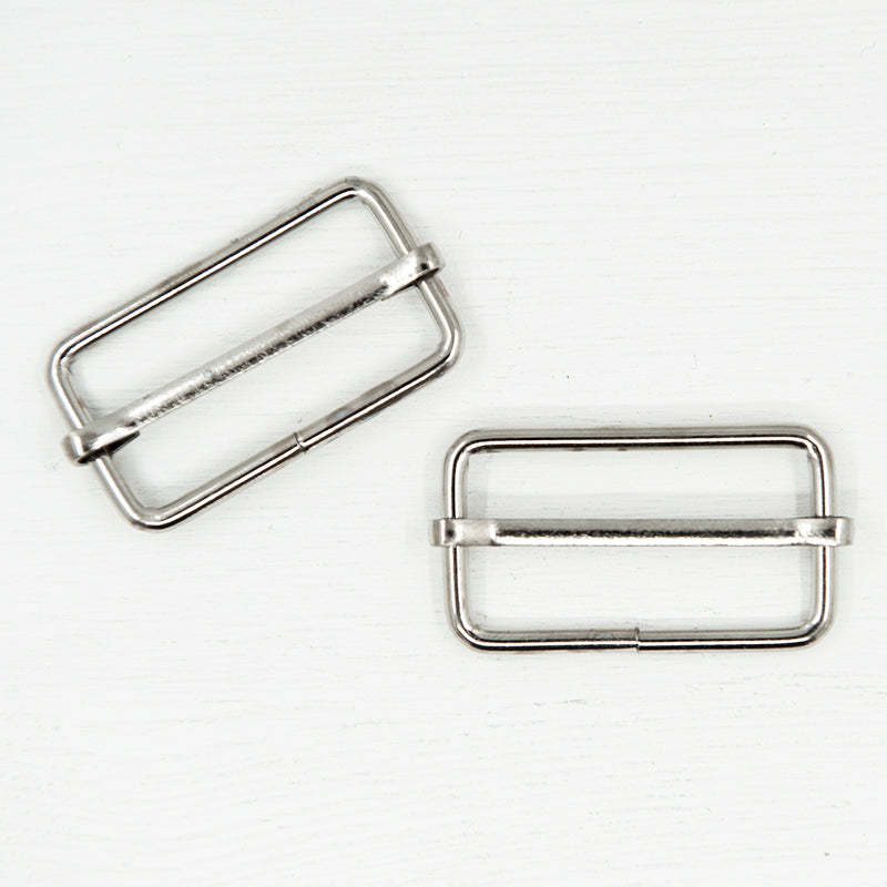 38mm Metal Strap Slider Adjuster Silver