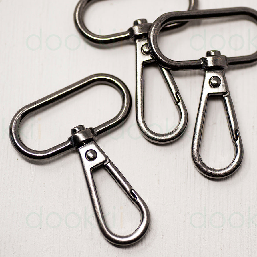 32mm Metal Snap Hooks Gunmetal