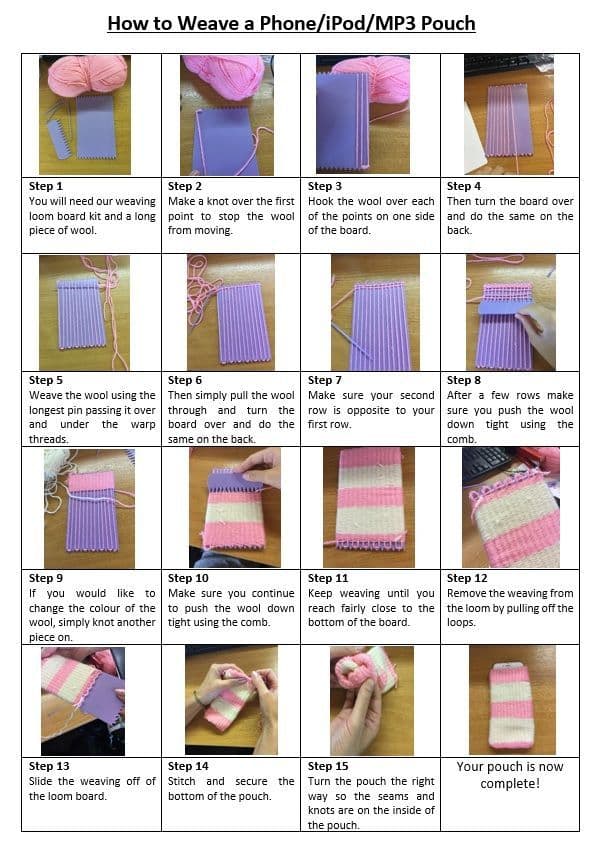 Weaving Loom Lilac 95mm x 160mm