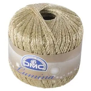 Crochet Yarn: DMC Lumina  Light Gold