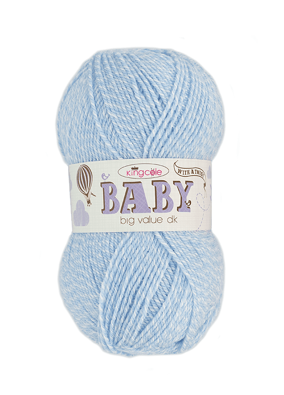King Cole Big Value Baby With a Twist Double Knit - Blue Twist