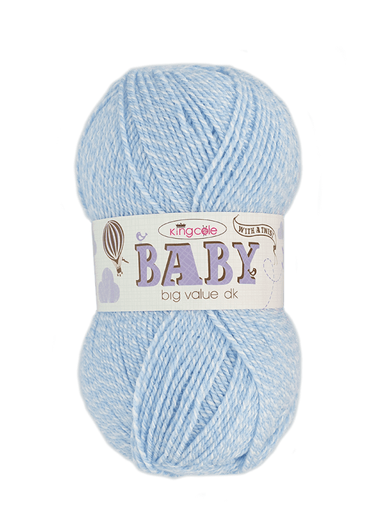 King Cole Big Value Baby With a Twist Double Knit - Blue Twist