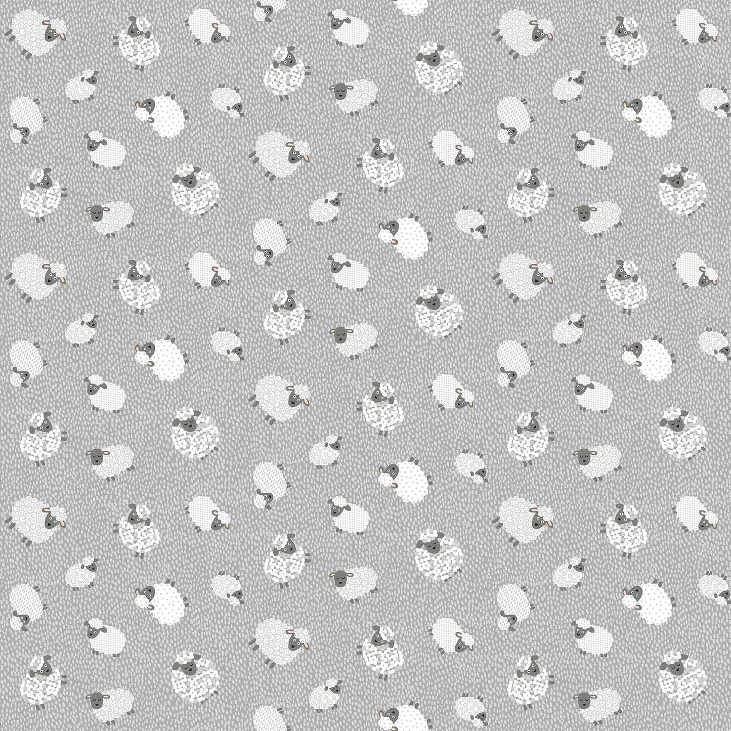 100% Cotton Wolly Sheep Grey