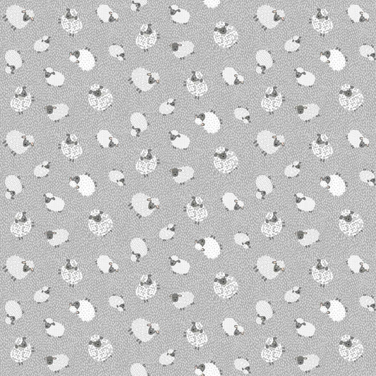100% Cotton Wolly Sheep Grey