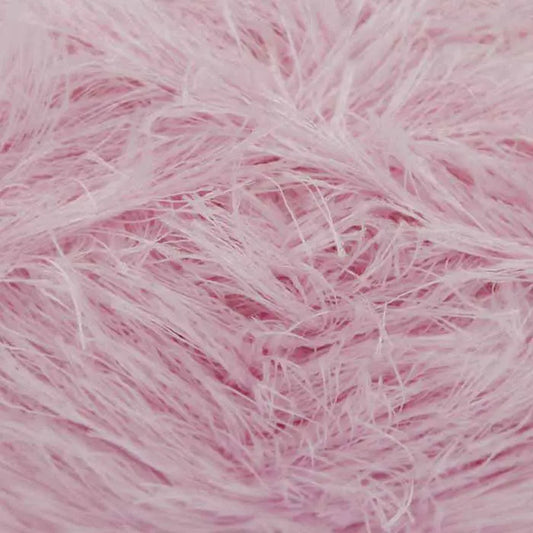 King Cole Moments Eyelash Yarn Double Knitting - Soft Pink