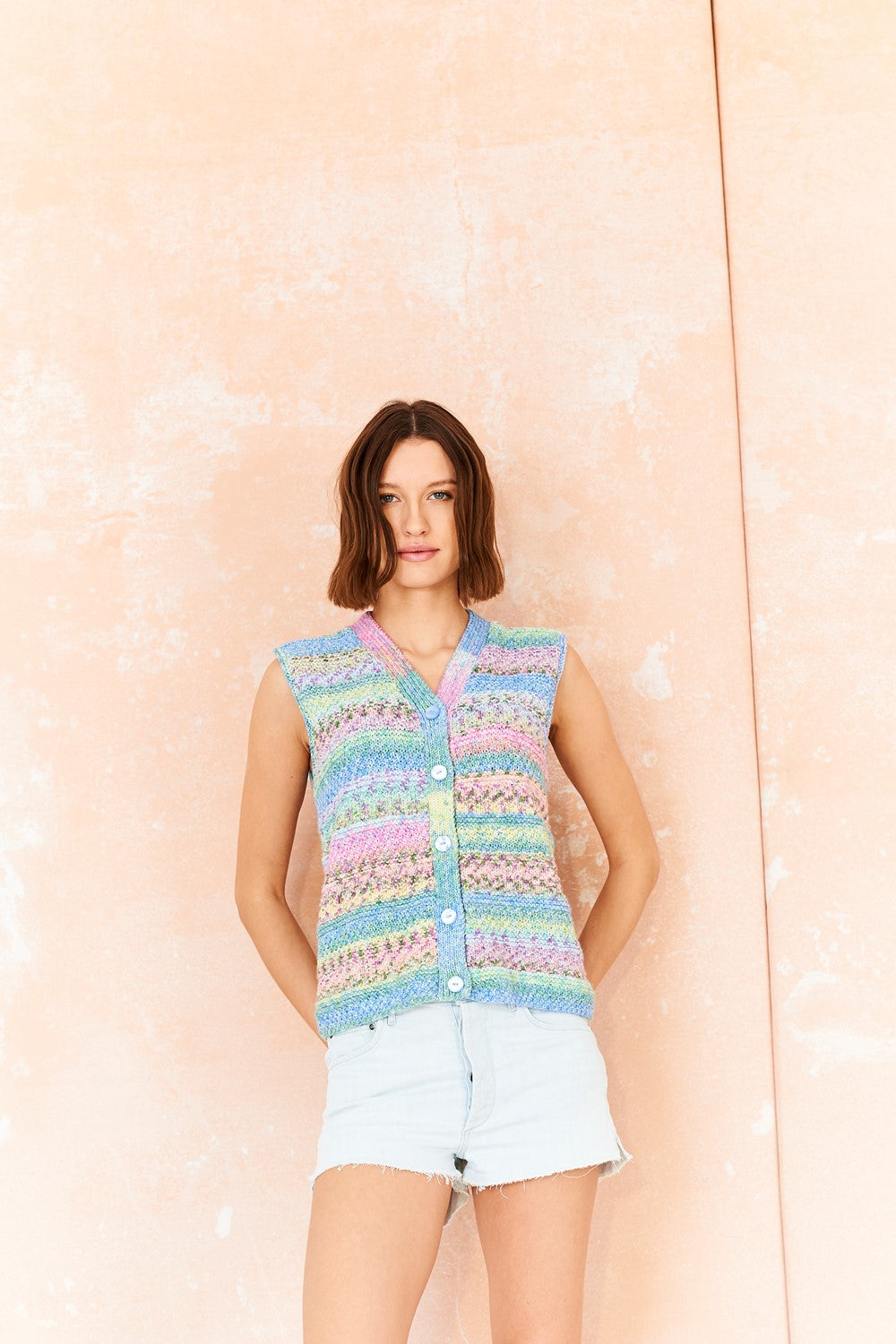 Stylecraft Knitting Pattern Double Knit Ladies Waistcoats 10212