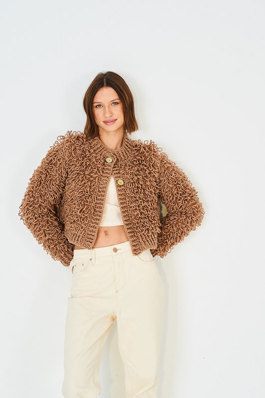 Stylecraft Crochet Pattern Chunky Ladies Loopy Cardigan and Snood 10215