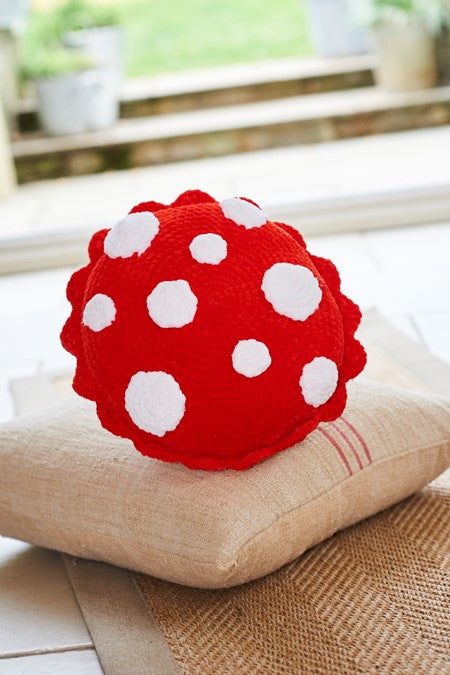 Stylecraft Crochet Pattern 10244 Toadstool Plushie and Cushion