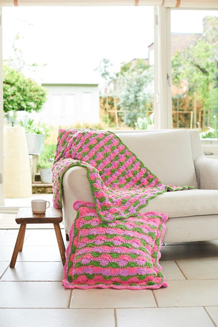 Stylecraft Crochet Pattern 10248 Crochet Blankets and Cushion Cover