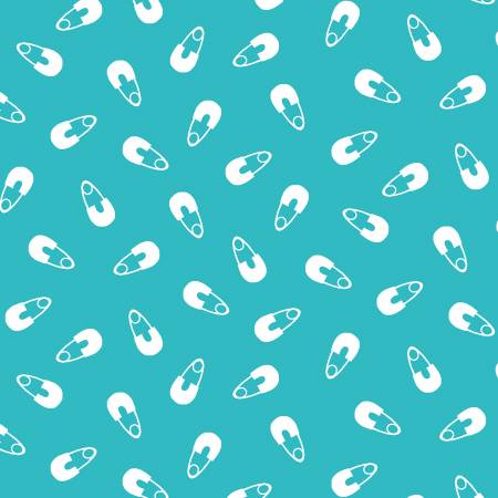 100% Cotton Tootie Cutie Diaper Pins - Blue - Henry Glass
