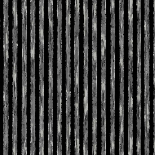 100% Cotton  Phantasm by Libs Elliott Shadow Stripe - Ash