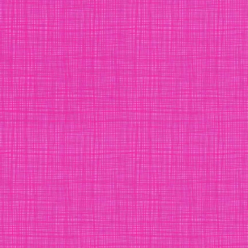 100% Cotton  - Linea Bright  Pink by Makower