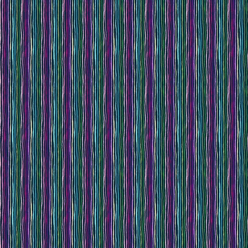 100% Cotton Tropica Stripe - Blue