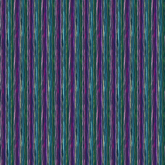 100% Cotton Tropica Stripe - Blue