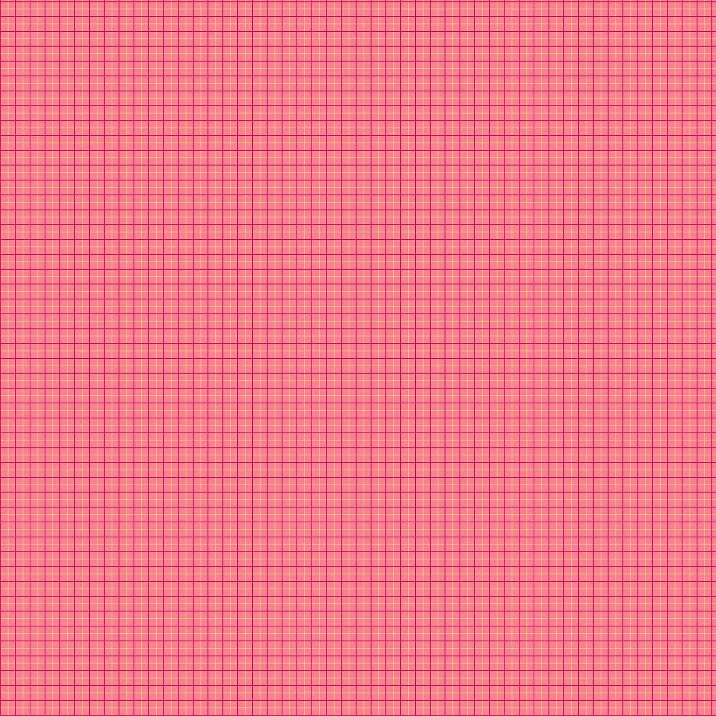 100% Cotton Sweet Things - Big Pink Check