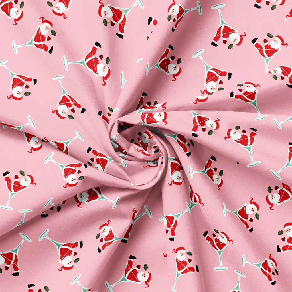 100% Cotton Santa Martini