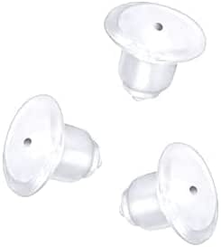 Ear Wire Hooks with Ear Nuts - Silver
