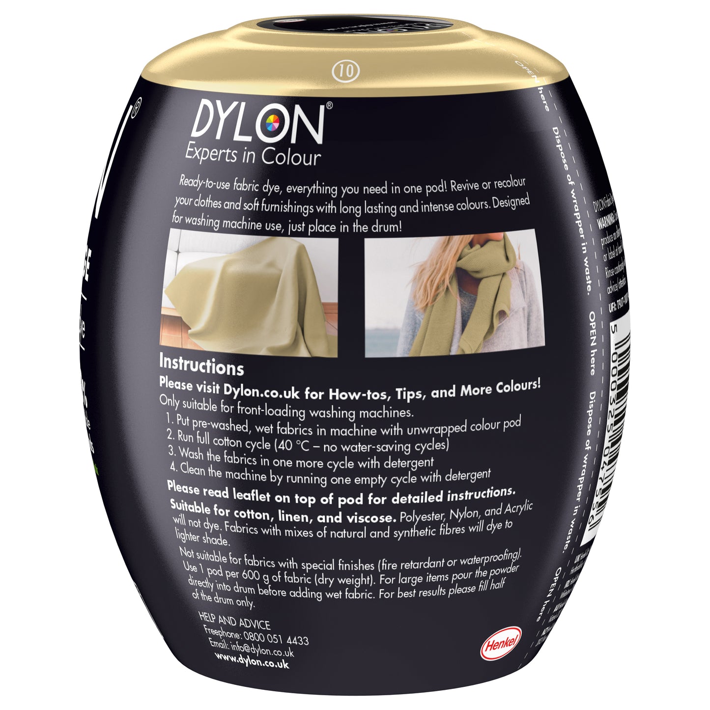 Dylon Machine Dye Pod - Sandy Beige 10