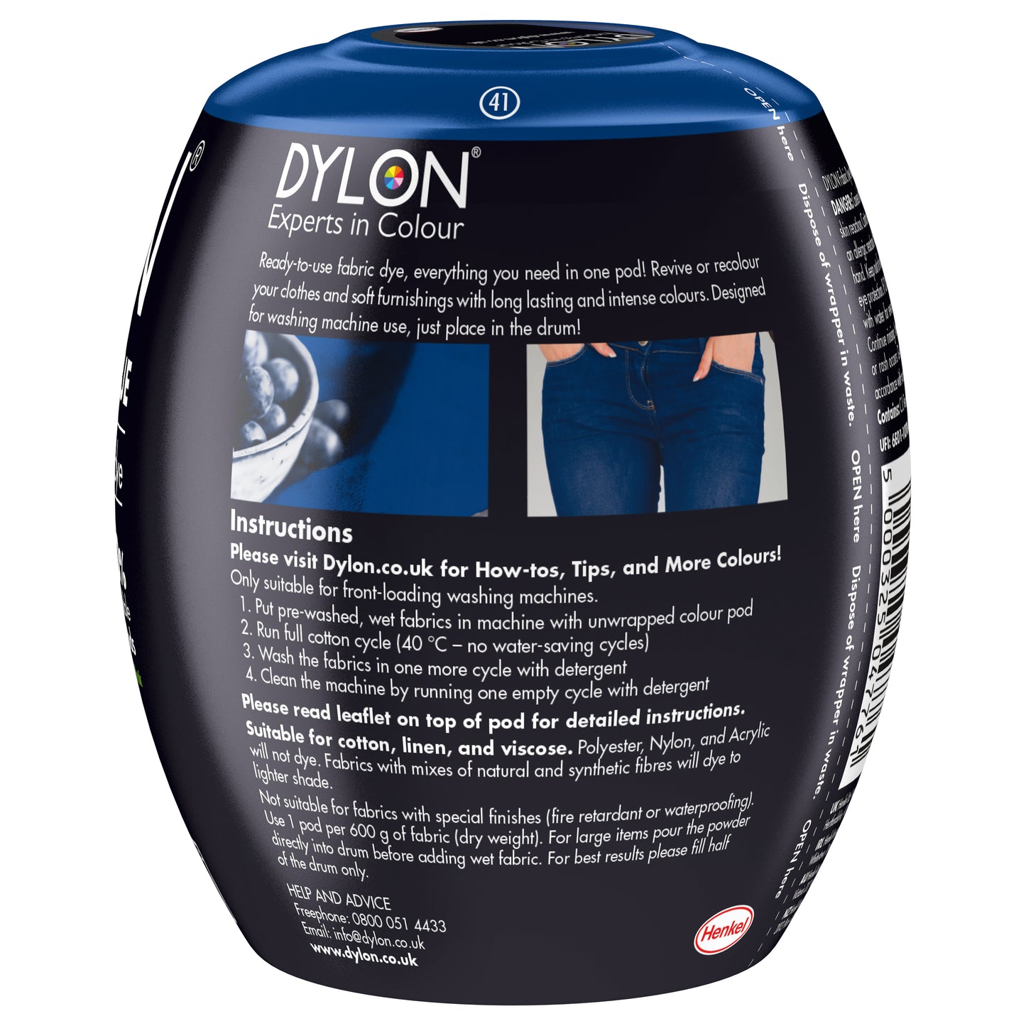 Dylon Machine Dye Pod - Jeans Blue 41