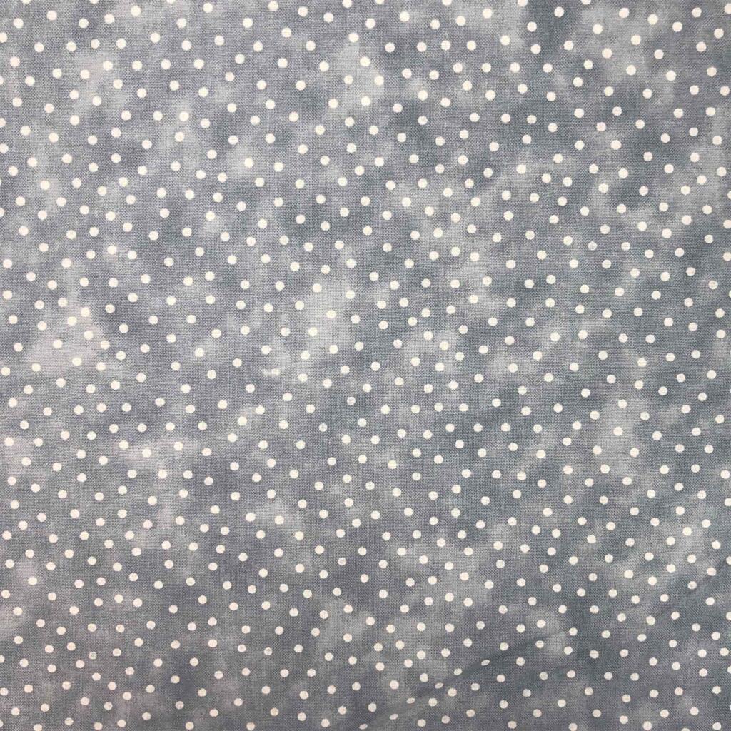 100% Cotton Textured Blender Spots - Silver Grey