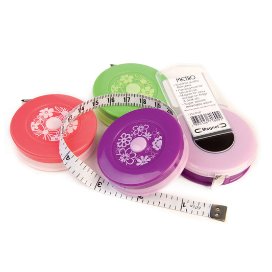 Bright Floral Retractable Tape Measure