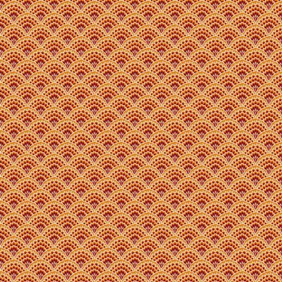 100% Cotton Scallop Luxe - Rust By Makower