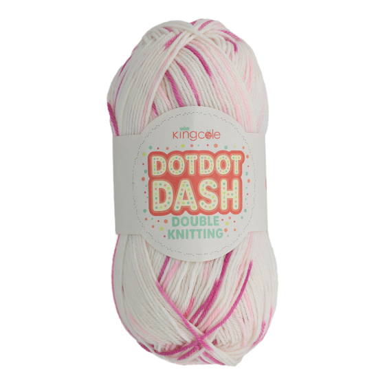 King Cole Dot Dot Dash Baby DK - Pink
