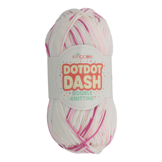 King Cole Dot Dot Dash Baby DK - Pink