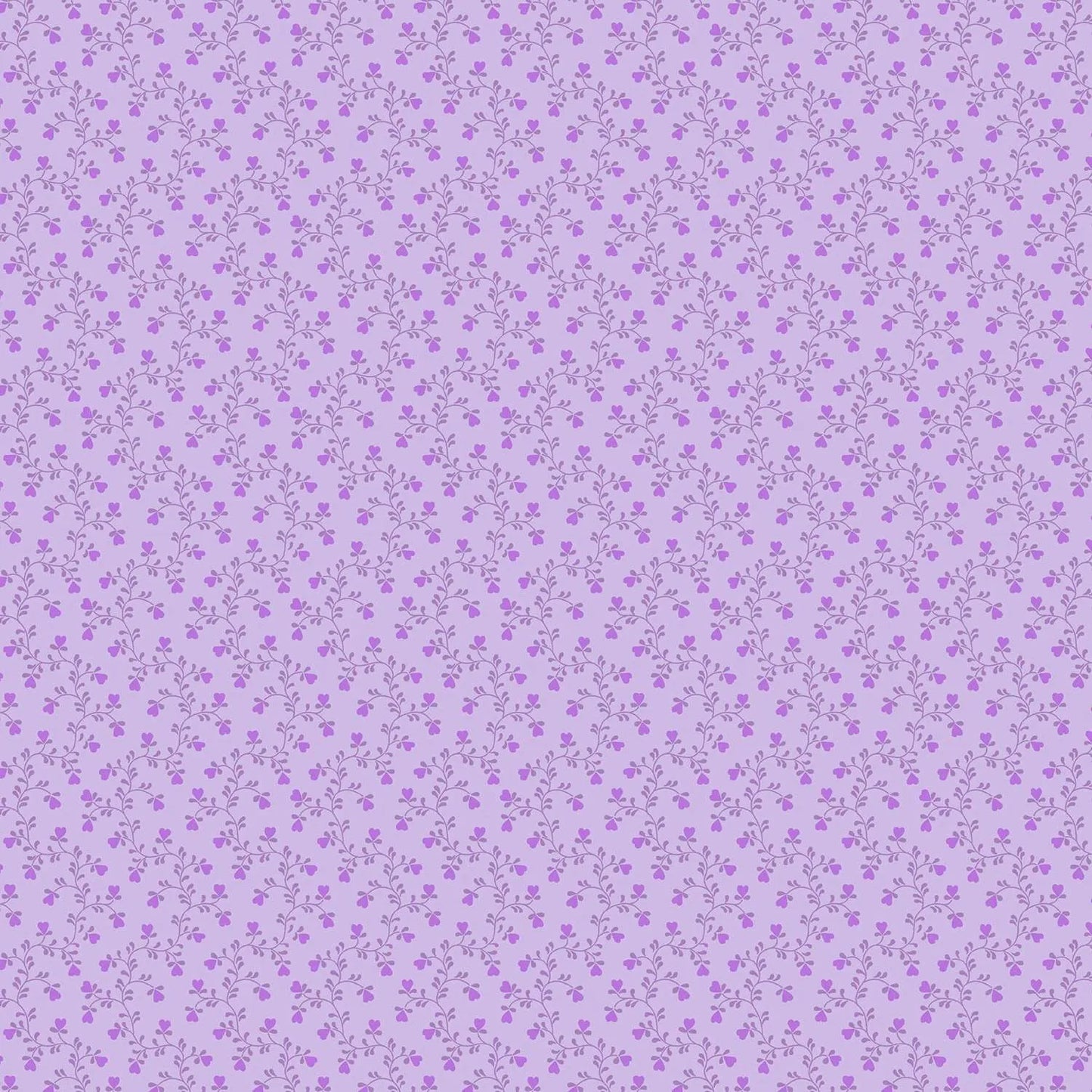 100% Cotton Heart Vine Pansy By Makower