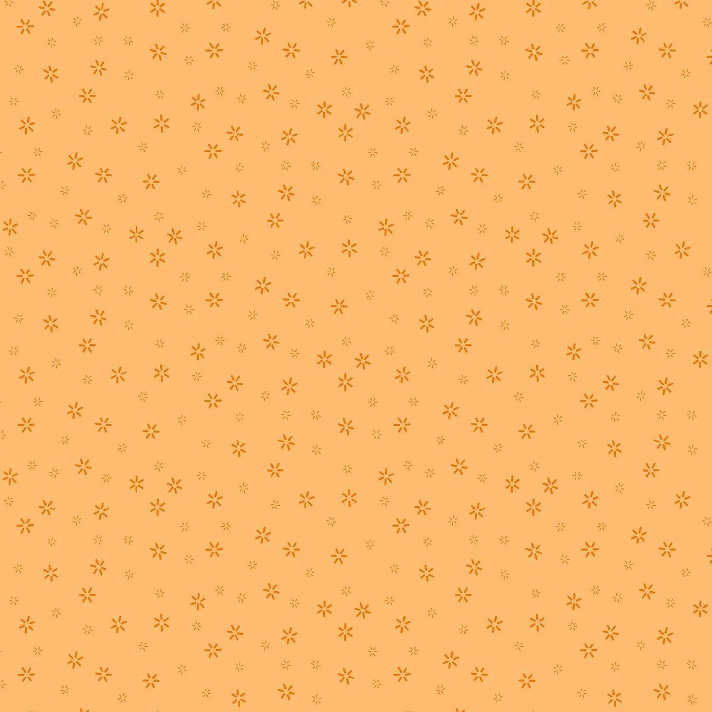 100% Cotton Blossoms Tangeriney By Makower
