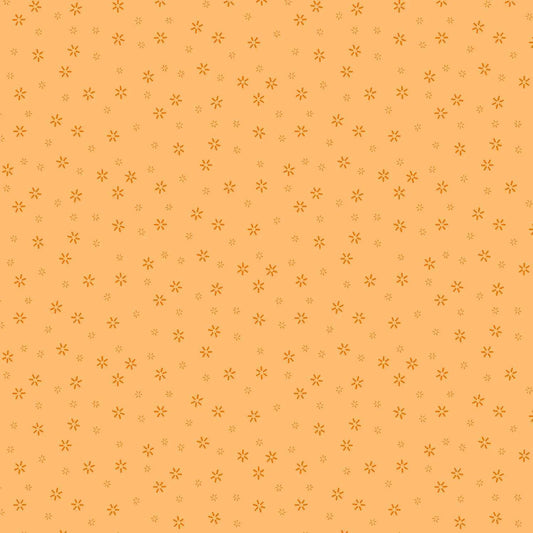 100% Cotton Blossoms Tangeriney By Makower