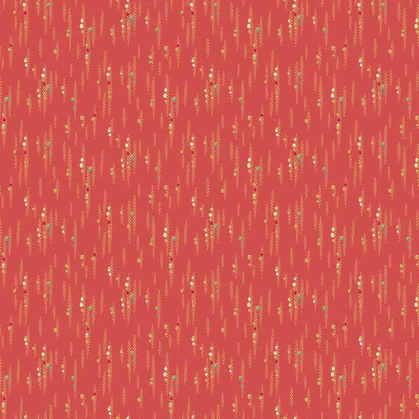 100% Cotton Cascade Red Tangerine By Makower