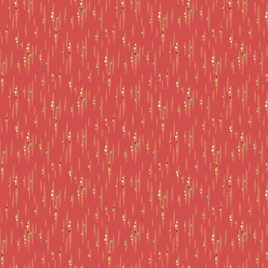 100% Cotton Cascade Red Tangerine By Makower