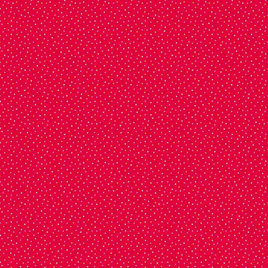 100% Cotton Pips Red By Makower
