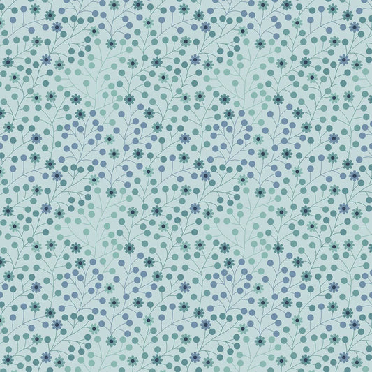 100% Cotton Daisy grassy Fields From Makower