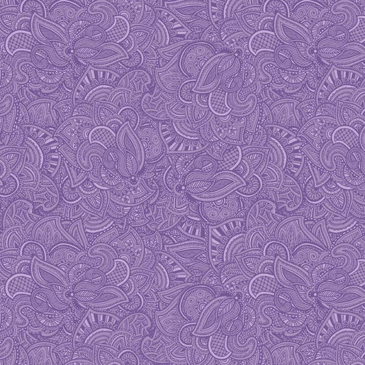100% Cotton Legacy Hyacinth By Makower