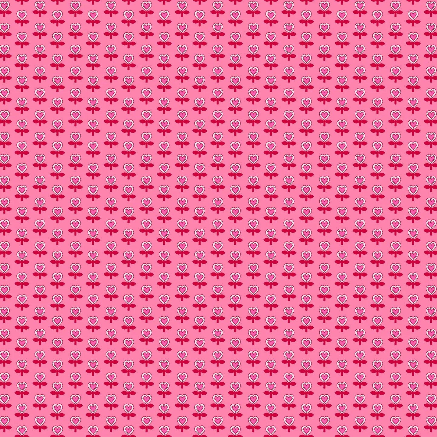 100% Cotton Love Blooms - Pink By Makower